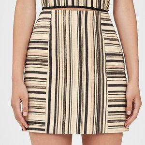 NWT CMEO Collective Making Time Black + Sand Skirt